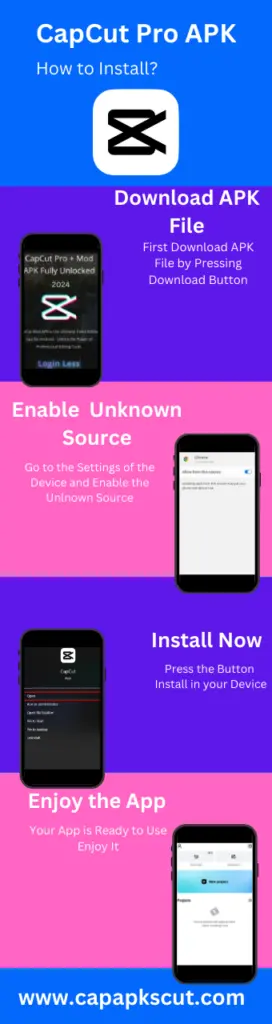 steps to install capcut mod apk